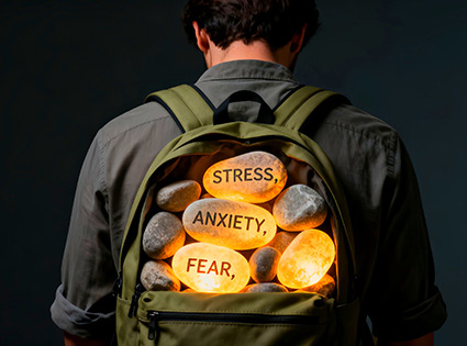 carrying a heavy weight